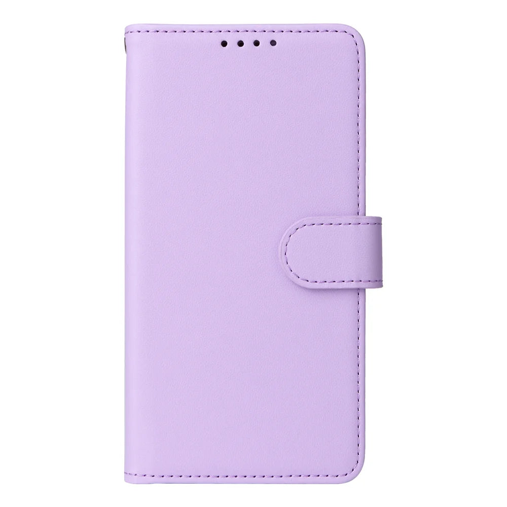 BETOPNICE for Samsung Galaxy A27 5G Magnetic Case  Detachable PU Leather Phone Cover with Strap - Purple - 3