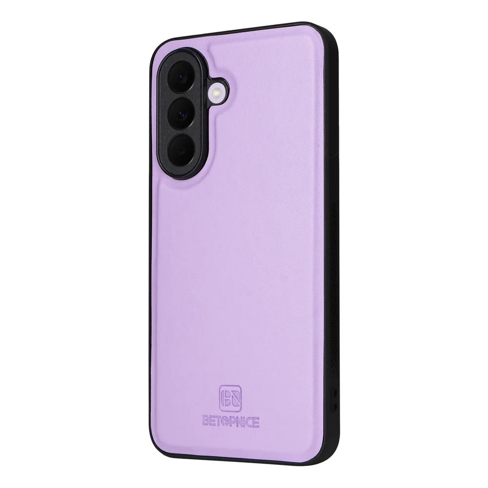 BETOPNICE for Samsung Galaxy A27 5G Magnetic Case  Detachable PU Leather Phone Cover with Strap - Purple - 5
