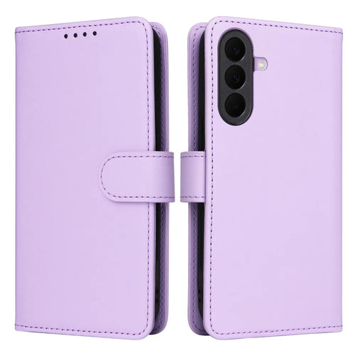 BETOPNICE for Samsung Galaxy A37 5G Magnetic Case  Detachable PU Leather Phone Cover with Strap - Purple - 1