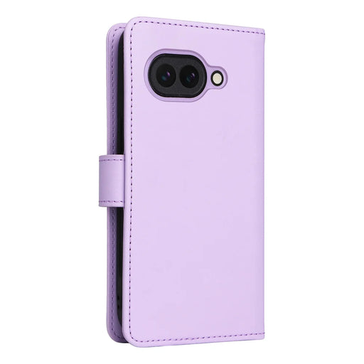 BETOPNICE for Google Pixel 9a Magnetic Case  Detachable PU Leather Phone Cover with Strap - Purple - 2