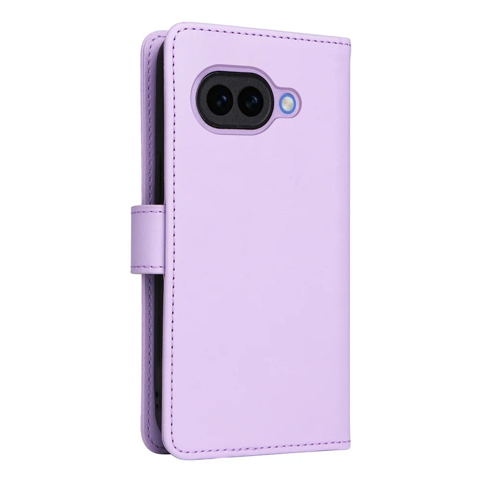 BETOPNICE for Google Pixel 10a Magnetic Case  Detachable PU Leather Phone Cover with Strap - Purple - 2