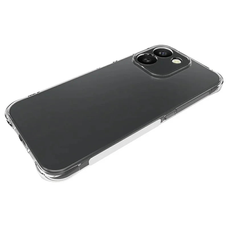 WANLONFENG for Honor 600 Smart 5G WL Series Case 2.0mm TPU Phone Cover with Tempered Glass Film - Transparent - 4