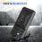 AMORUS For Samsung Galaxy A27 5G Case Kickstand PC + TPU Phone Cover with Camera Lens Slider - Black - 5