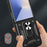 For Samsung Galaxy Z Flip8 Case with Slide Camera Lid PC + TPU Kickstand Phone Cover - Black - 5