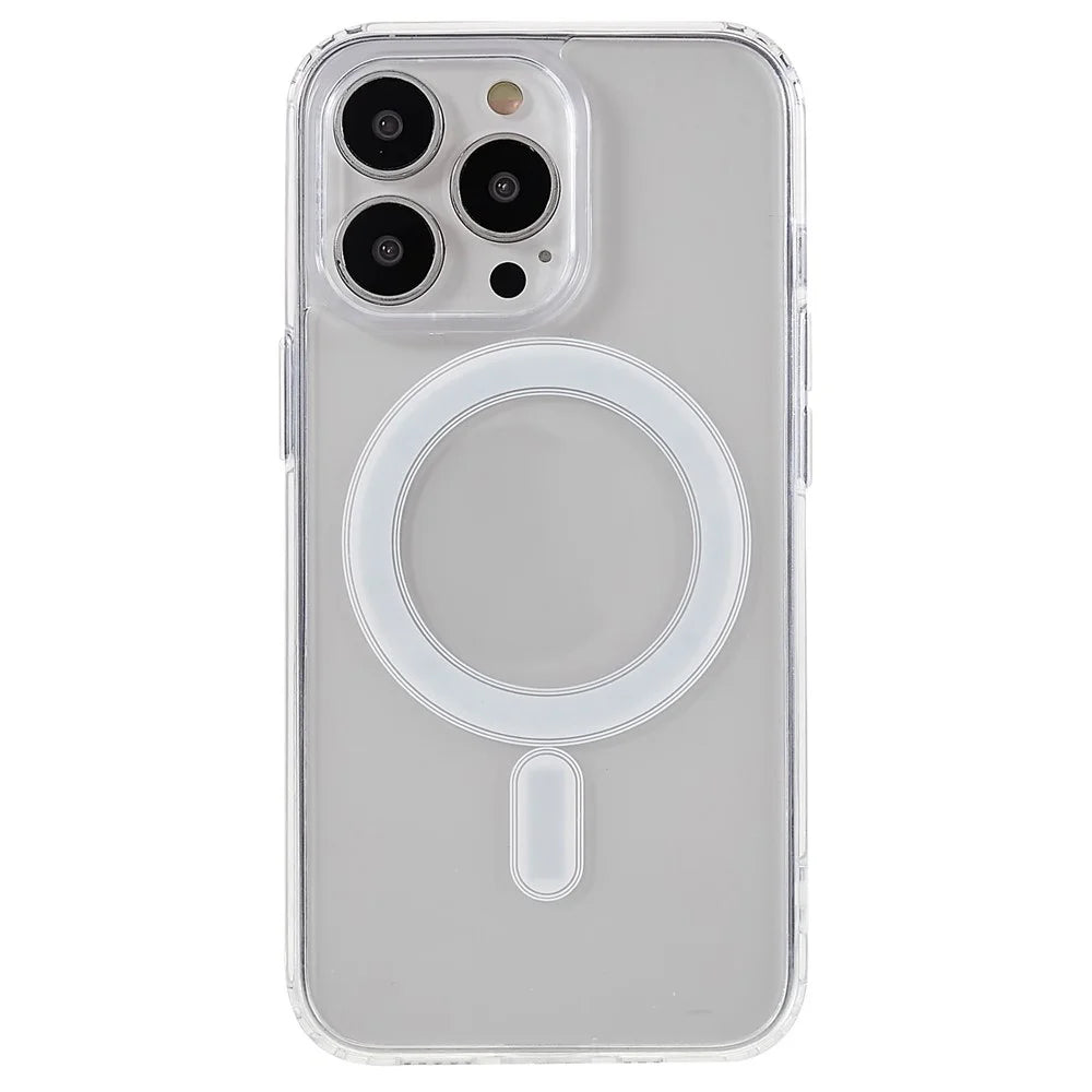 Shockproof Transparent Phone Cover for iPhone 13 Pro 6.1 inch, Acrylic + TPU Hybrid Case Compatible with MagSafe - 1