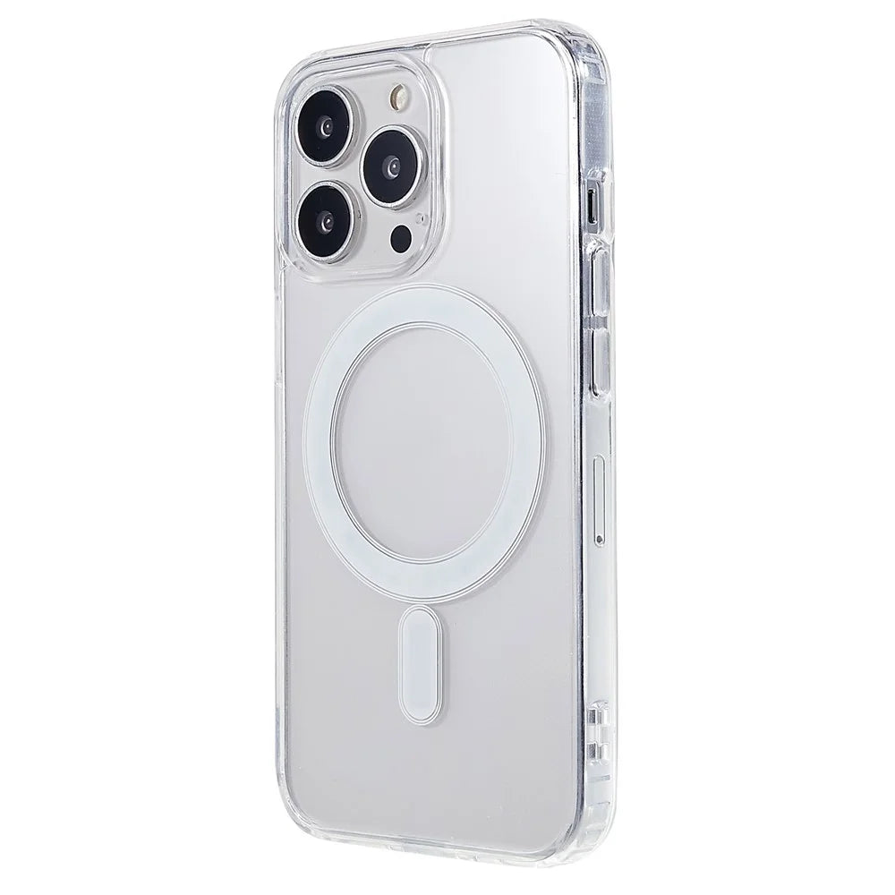 Shockproof Transparent Phone Cover for iPhone 13 Pro 6.1 inch, Acrylic + TPU Hybrid Case Compatible with MagSafe - 2