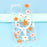 For iPhone 14 Magnetic Case IMD Flower Pattern TPU + PC Clear Back Phone Cover - Style D - 7