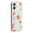 For iPhone 17 Magnetic Case IMD Flower Pattern TPU + PC Clear Back Phone Cover - Style D - 1