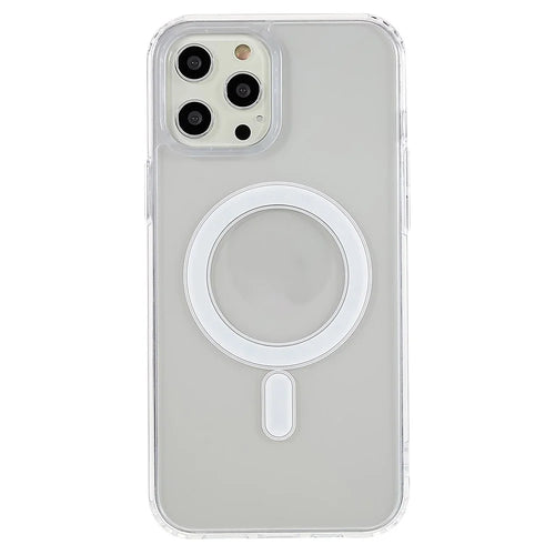For iPhone 12 Pro Max 6.7 inch Magnetic Phone Case Compatible with MagSafe Hard Acrylic Soft TPU Drop-proof Cover - 1