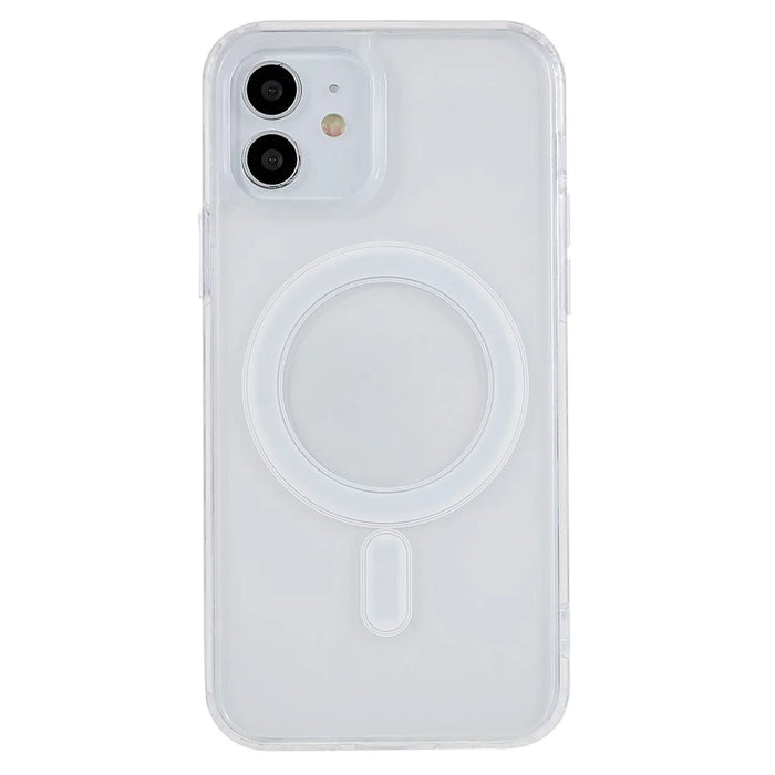 For iPhone 12 / 12 Pro 6.1 inch Hard Acrylic Soft TPU Case Compatible with MagSafe Crystal Clear Cell Phone Cover - 1