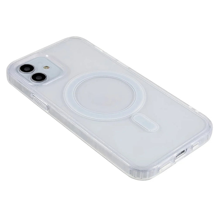 For iPhone 12 / 12 Pro 6.1 inch Hard Acrylic Soft TPU Case Compatible with MagSafe Crystal Clear Cell Phone Cover - 5
