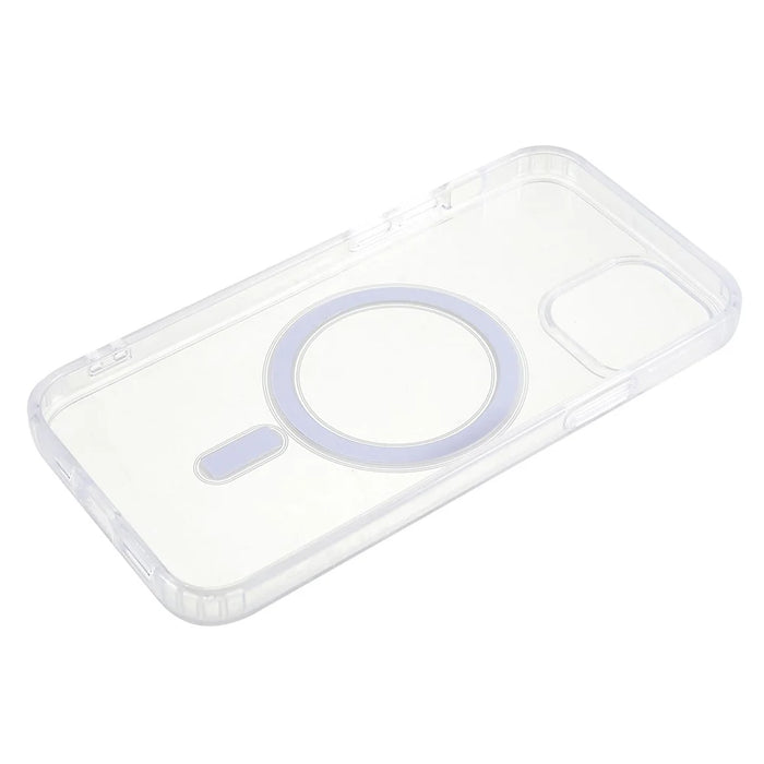 For iPhone 12 / 12 Pro 6.1 inch Hard Acrylic Soft TPU Case Compatible with MagSafe Crystal Clear Cell Phone Cover - 6