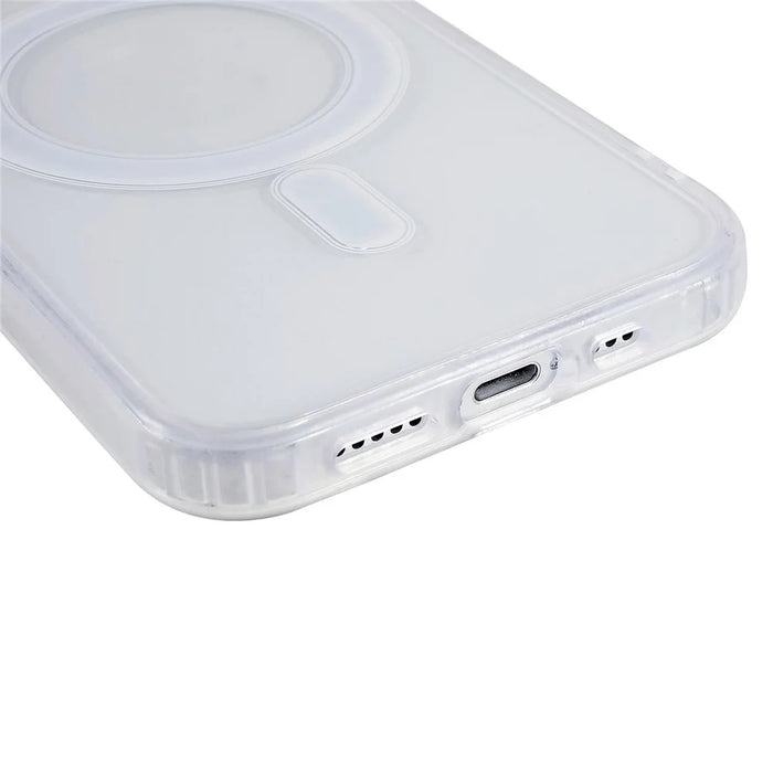 For iPhone 12 / 12 Pro 6.1 inch Hard Acrylic Soft TPU Case Compatible with MagSafe Crystal Clear Cell Phone Cover - 7