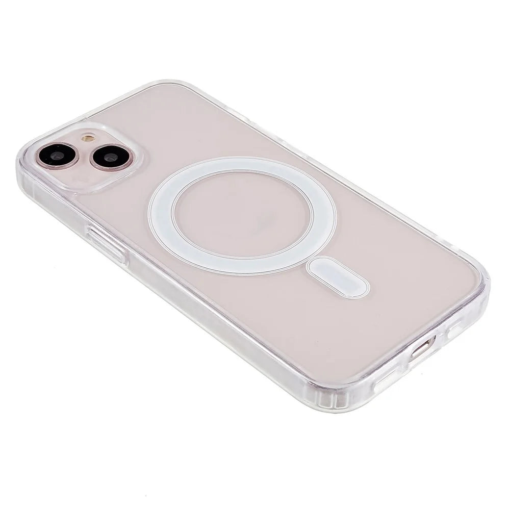 Transparent Case for iPhone 13 mini 5.4 inch, Acrylic Back TPU Frame Shockproof Phone Cover Compatible with MagSafe - 5