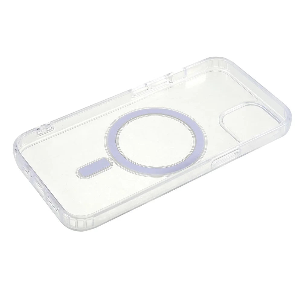 Transparent Case for iPhone 13 mini 5.4 inch, Acrylic Back TPU Frame Shockproof Phone Cover Compatible with MagSafe - 6