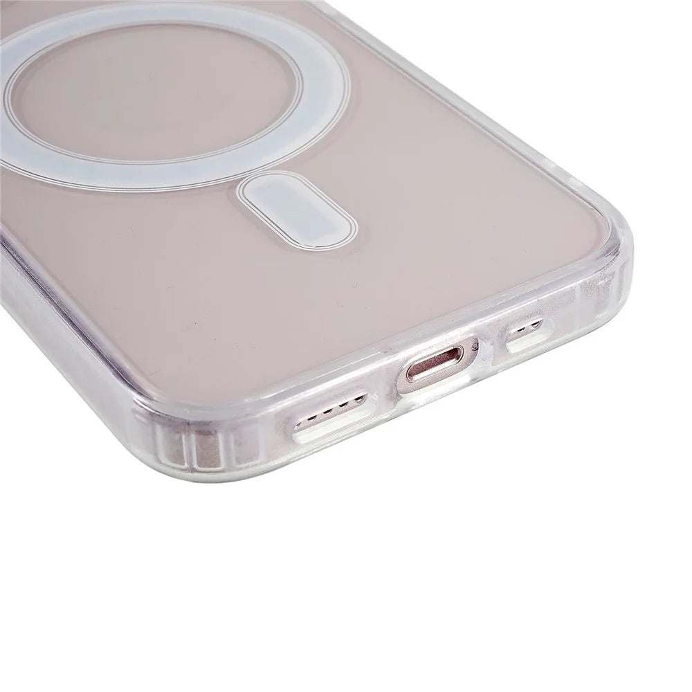 Transparent Case for iPhone 13 mini 5.4 inch, Acrylic Back TPU Frame Shockproof Phone Cover Compatible with MagSafe - 7
