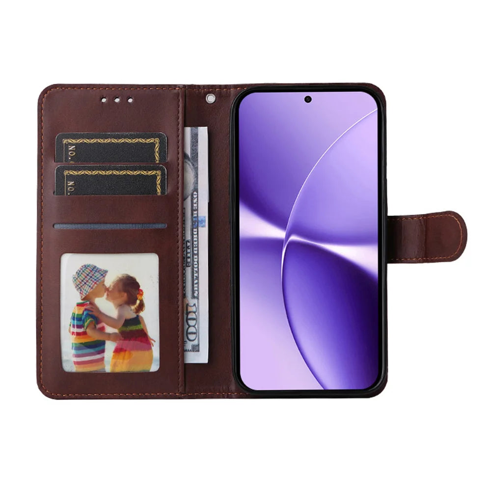 HAT PRINCE for Xiaomi Poco X8 Pro Max 5G Wallet Case ENKAY  Leather Phone Stand Cover with 0.18mm Screen Protector, Ultrasonic Fingerprint Unlock - Pink - 3