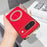 For Google Pixel 10 Pro Magnetic Case Litchi Pattern TPU PU Cover with Electroplated Metal Ring Kickstand - Red - 2