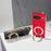 For Google Pixel 10 Pro Magnetic Case Litchi Pattern TPU PU Cover with Electroplated Metal Ring Kickstand - Red - 6