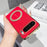 For Google Pixel 10 Pro XL Magnetic Case Litchi Pattern TPU PU Cover with Electroplated Metal Ring Kickstand - Red - 2