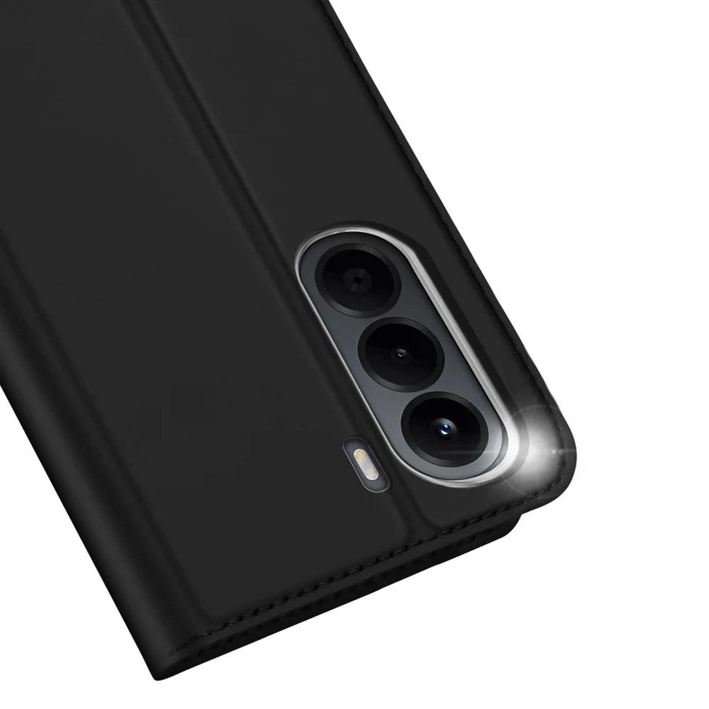 DUX DUCIS for OnePlus Nord CE6 Lite 5G / Realme P4x 5G Case Skin Pro Series Leather Stand Cover Card Holder - Black - 3