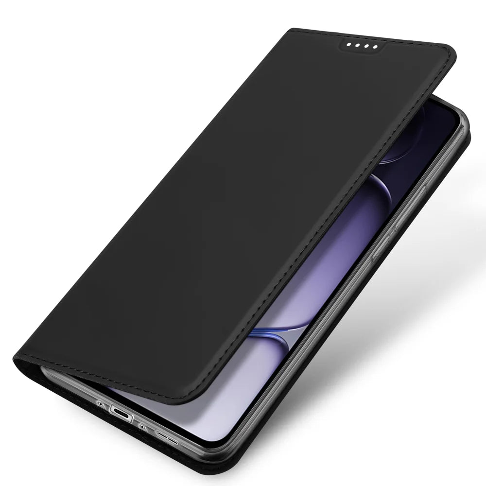 DUX DUCIS for OnePlus Nord CE6 Lite 5G / Realme P4x 5G Case Skin Pro Series Leather Stand Cover Card Holder - Black - 4