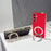 For Samsung Galaxy S25+ Magnetic Case Litchi Pattern TPU PU Cover with Electroplated Metal Ring Kickstand - Red - 5