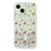 For iPhone 15 Magnetic Case Glitter Epoxy Clear TPU Shockproof Phone Cover Compatible with MagSafe - Cherry - 1