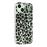 For iPhone 15 Magnetic Case Hollow Leopard Print Design TPU PC Phone Back Cover - Style 3 - 1