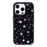 For iPhone 15 Pro Magnetic Case TPU PC Phone Cover with Detachable Colorful Stars Black Backplate - Black - 1