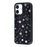 For iPhone 16 Magnetic Case TPU PC Phone Cover with Detachable Colorful Stars Black Backplate - Black - 3