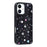 For iPhone 16 Magnetic Case TPU PC Phone Cover with Detachable Colorful Stars Black Backplate - Black - 4
