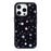 For iPhone 16 Pro Magnetic Case TPU PC Phone Cover with Detachable Colorful Stars Black Backplate - Black - 1