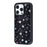For iPhone 16 Pro Magnetic Case TPU PC Phone Cover with Detachable Colorful Stars Black Backplate - Black - 3