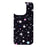 For iPhone 16 Pro Max Magnetic Case TPU PC Phone Cover with Detachable Colorful Stars Black Backplate - Black - 6
