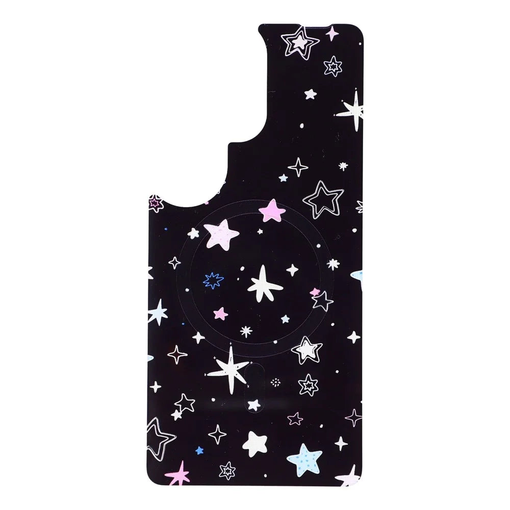 For Samsung Galaxy S26 Ultra Magnetic Case TPU PC Phone Cover with Detachable Colorful Stars Black Backplate - Black - 5
