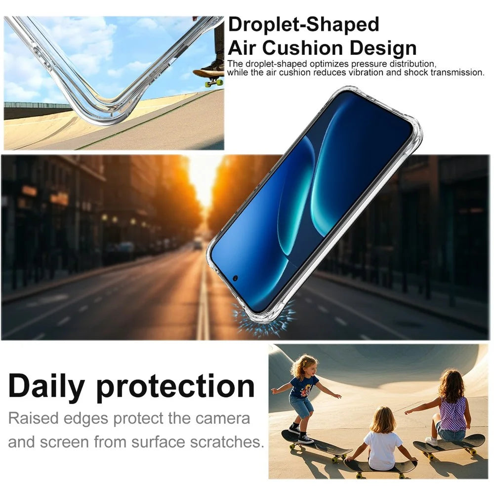 IMAK for vivo iQOO Z11 5G Magnetic Case Airbag Shockproof Protection TPU Phone Cover - Transparent - 6