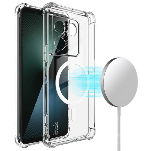 IMAK for Sony Xperia 1 VIII Magnetic Case Airbag Shockproof Protection TPU Phone Cover - Transparent - 1
