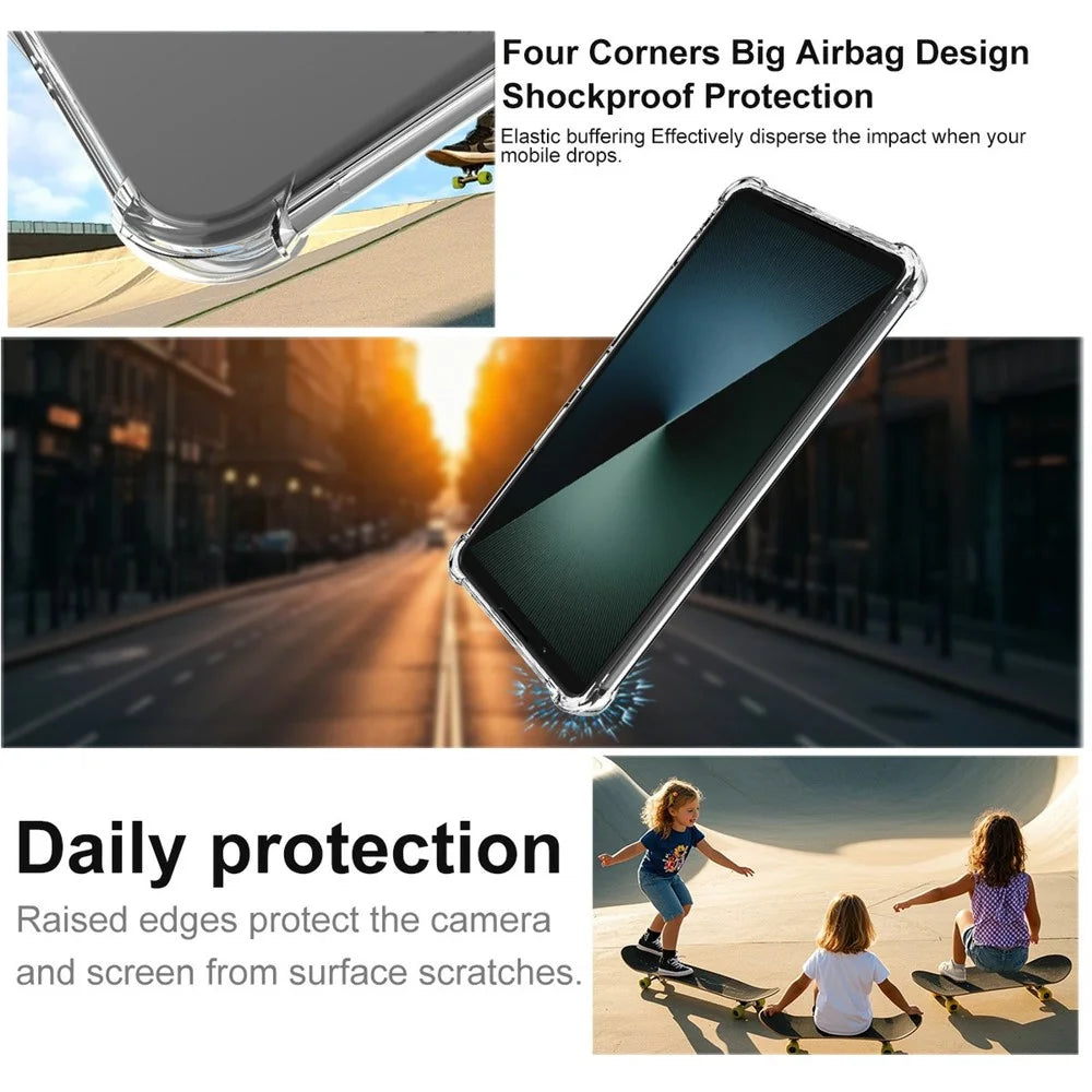 IMAK for Sony Xperia 1 VIII Magnetic Case Airbag Shockproof Protection TPU Phone Cover - Transparent - 6