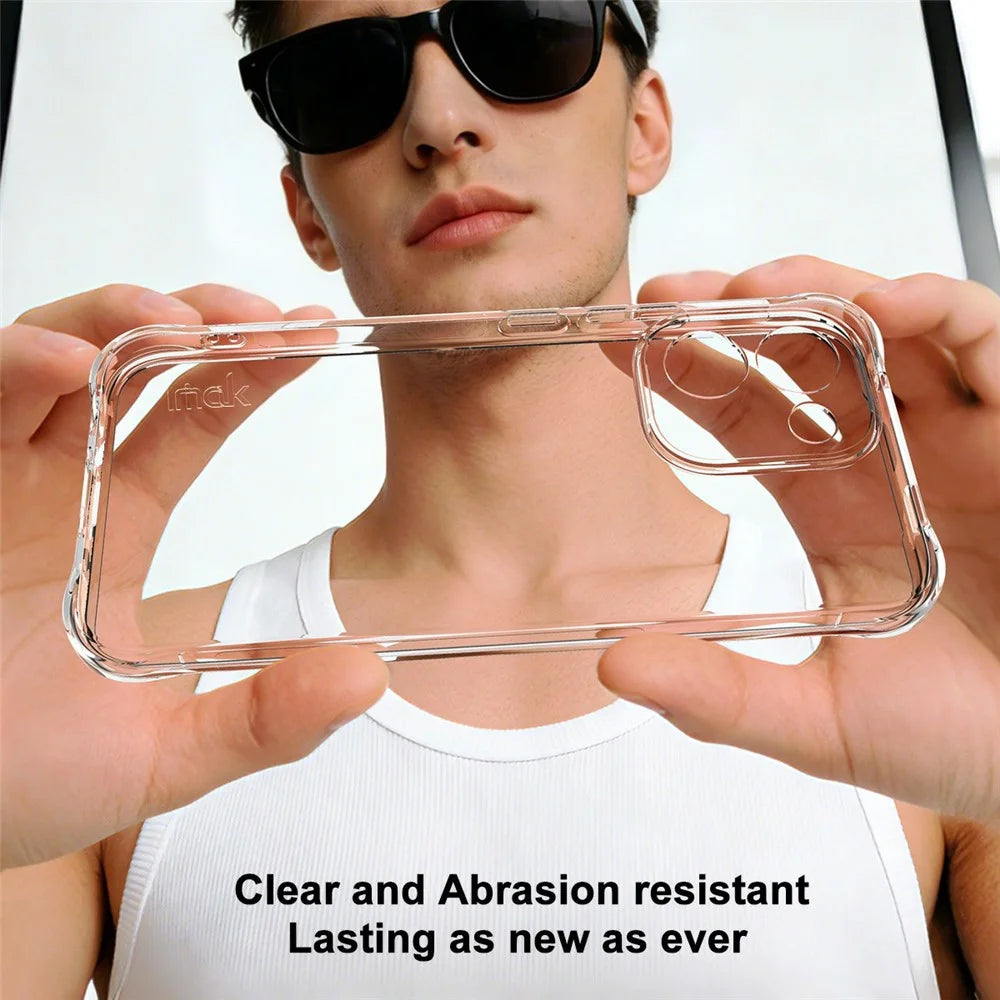 IMAK For vivo iQOO Z11 5G Case TPU Phone Cover Airbag Shockproof Protection - Transparent - 4