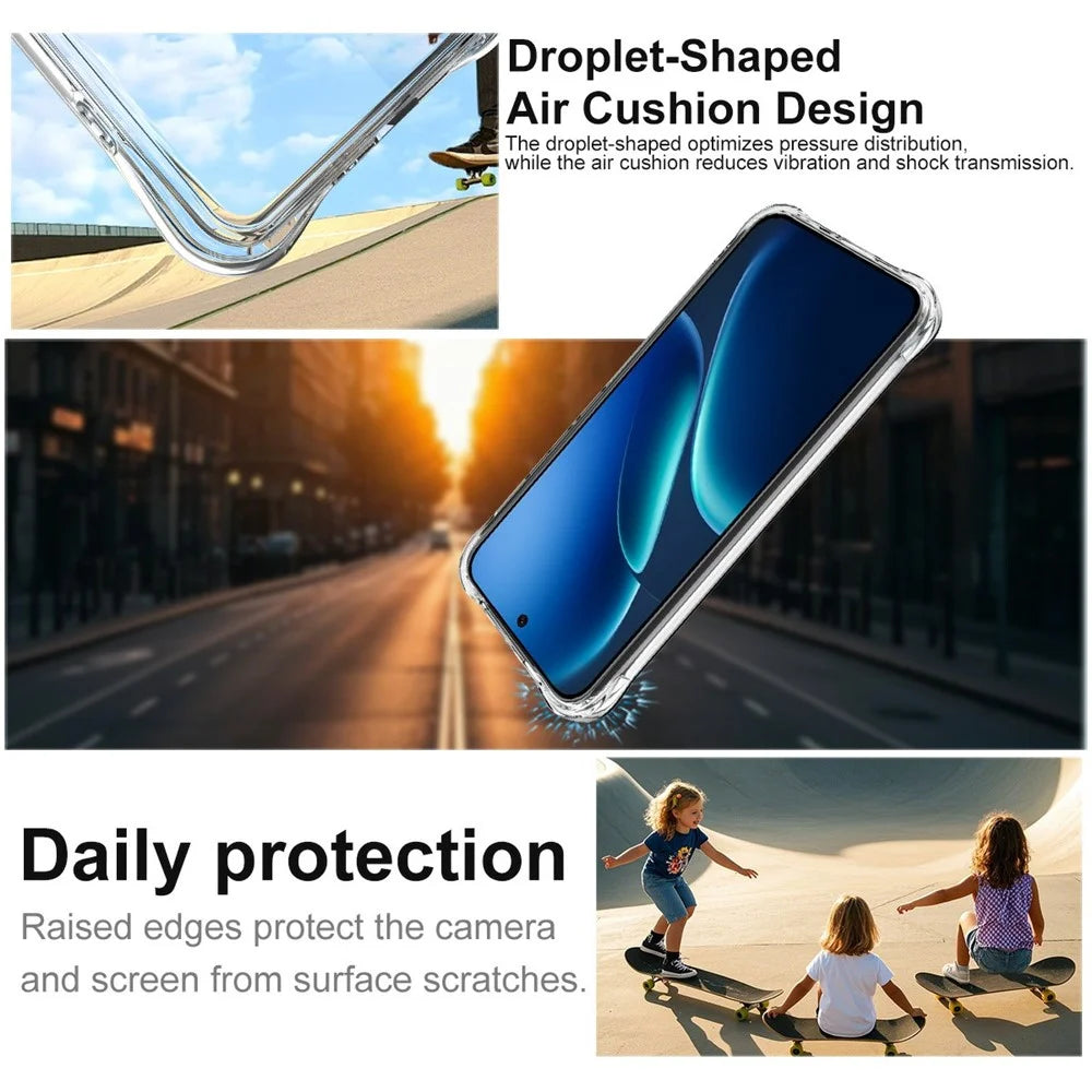 IMAK For vivo iQOO Z11 5G Case TPU Phone Cover Airbag Shockproof Protection - Transparent - 5
