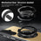 For Samsung Galaxy S26 Magnetic Case Rotating Kickstand PC TPU Electroplated Phone Cover with Tempered Glass Screen Protector - Gold - 3
