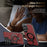 For Samsung Galaxy S26 Ultra Magnetic Case PC PU Leather Cover with 360° Rotating Kickstand + Tempered Glass Screen Protector - Red - 2