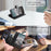 Wallet Case for iPhone 17 Litchi Texture Zipper Pocket Stand Leather Flip Phone Cover with Wrist Strap - Black - 7