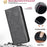 BINFEN COLOR for Samsung Galaxy A36 5G Case RFID Blocking Calf Texture PU Leather Phone Cover - Black - 4