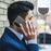 BINFEN COLOR for Samsung Galaxy A36 5G Case RFID Blocking Calf Texture PU Leather Phone Cover - Black - 6
