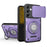 For Samsung Galaxy S26 Case with Slide Camera Cover Ring Kickstand PC + TPU Phone Shell - Purple - 1