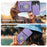 For Samsung Galaxy S26 Case with Slide Camera Cover Ring Kickstand PC + TPU Phone Shell - Purple - 7