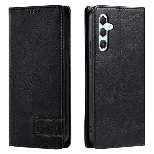 TTUDRCH Style 007 Leather Case For Samsung Galaxy S26 FE RFID Blocking Wallet Stand Phone Cover - Black - 1