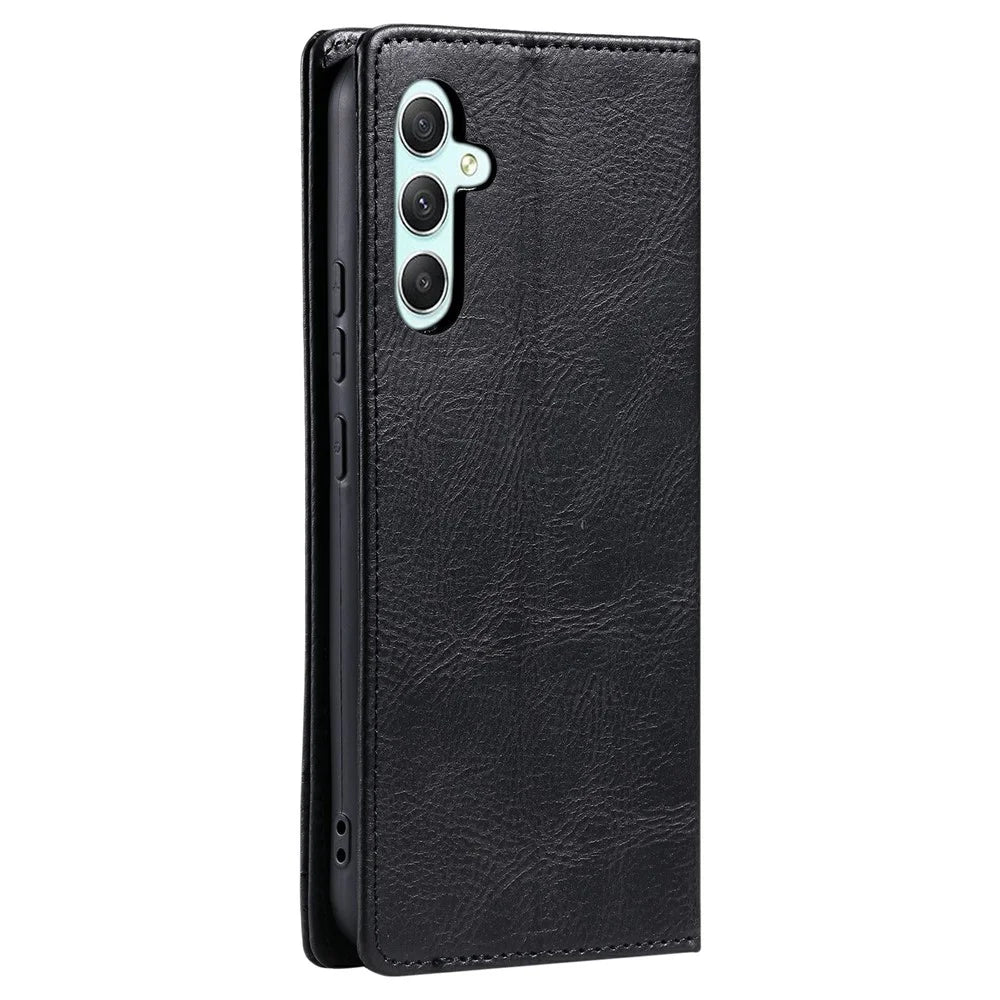 TTUDRCH Style 007 Leather Case For Samsung Galaxy S26 FE RFID Blocking Wallet Stand Phone Cover - Black - 7
